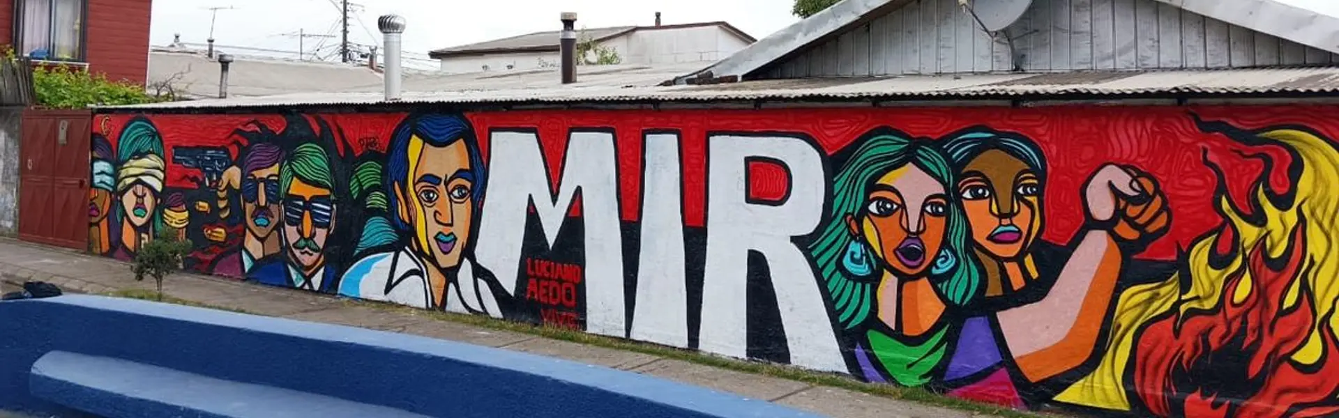 Mural en la Estrella de Hualpén es restituido por la Mutual tras ataque vandalico